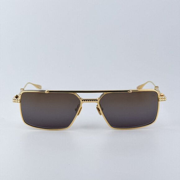 Valentino V-SEI VLS 111B 58 Women Sunglasses Titanium Gold Brown Gradient Mirror - Picture 6 of 12